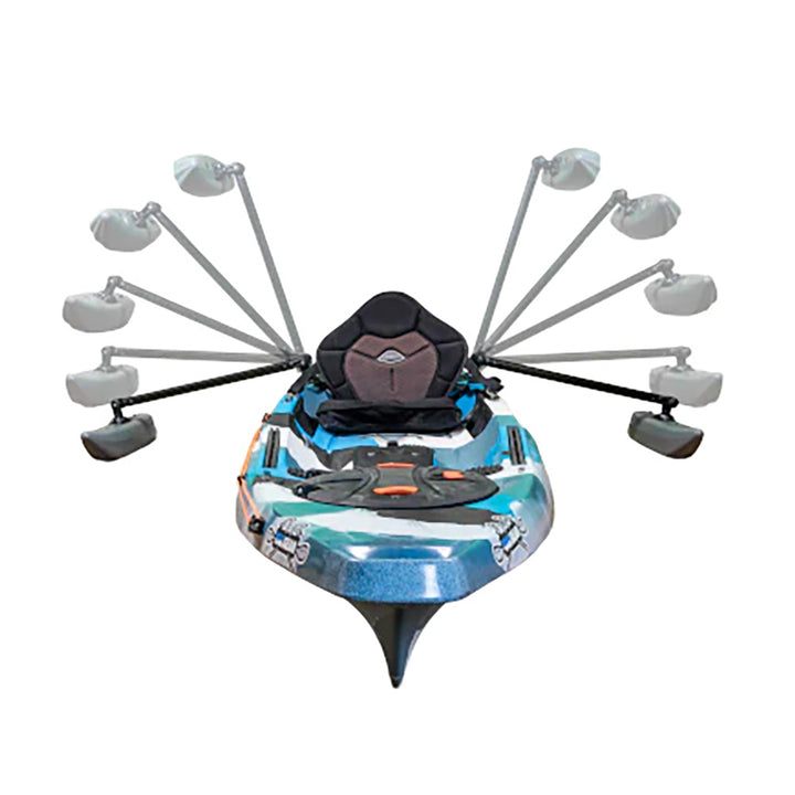 YakGear StandnCast kayak and canoe outriggers for added stability and support during paddling adventures.