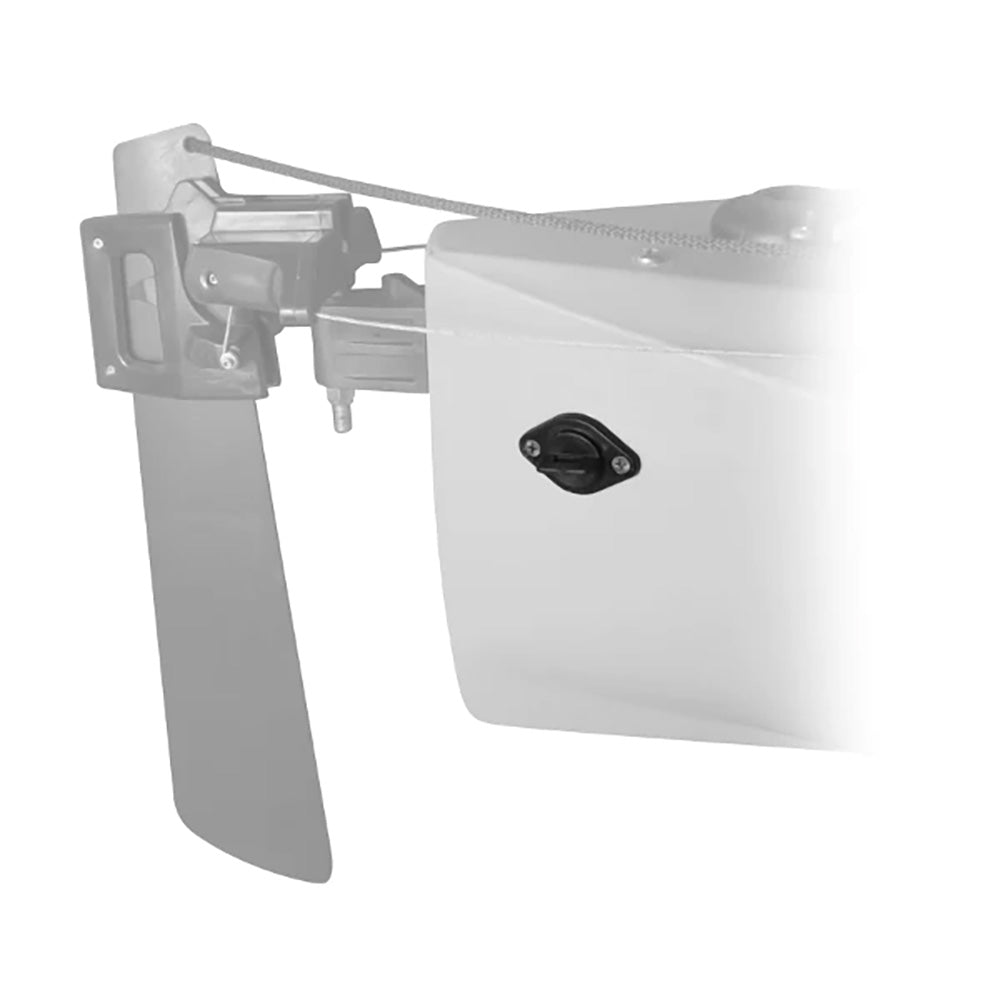 YakGear Universal Drain Plug Kit accessories, showing a black drain plug and installation components on a white background.