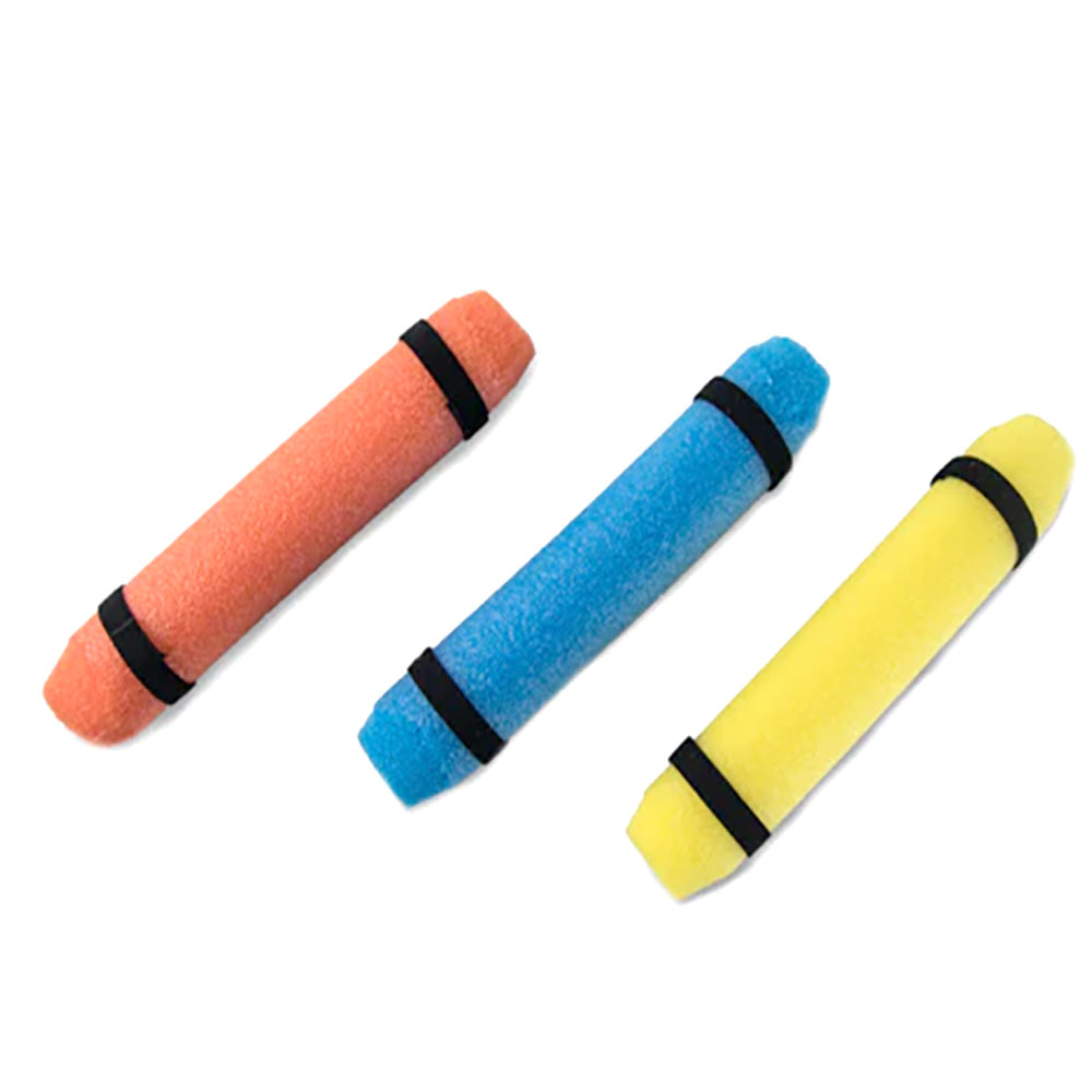YakGear 8-inch fishing rod floats, durable fishing accessories for kayak or boat fishing, designed to keep rods afloat.