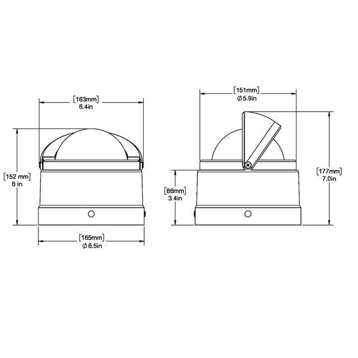 Ritchie DNW-200 Navigator Compass - Binnacle Mount - White
