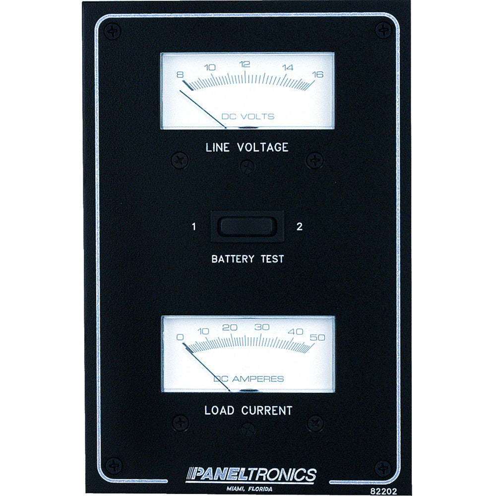 Paneltronics Standard DC Meter Panel w/Voltmeter & Ammeter