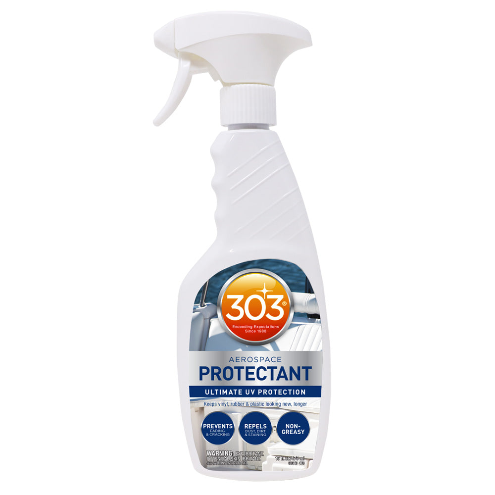 303 Marine Aerospace Protectant in a 16oz bottle, designed for cleaning and protecting marine and aerospace surfaces.