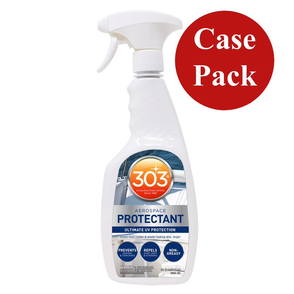 Six 32oz bottles of 303 Marine Aerospace Protectant for cleaning and protecting marine and aerospace surfaces.