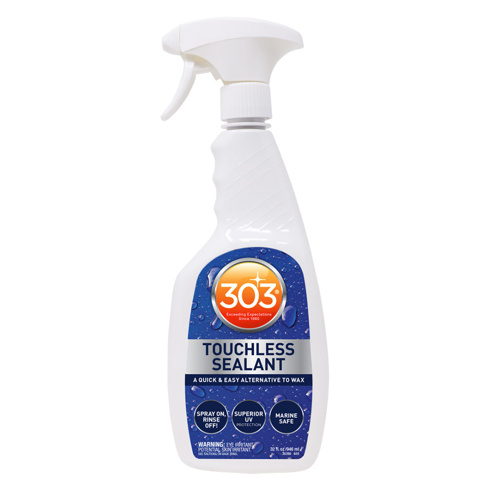 303 Marine Touchless Sealant 32oz cleaning product for protecting and sealing boat surfaces with easy, touchless application.