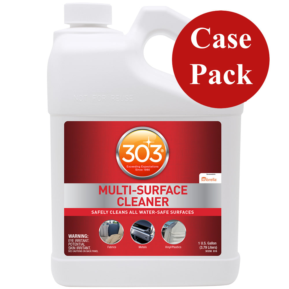 Four 1-gallon bottles of 303 Multi-Surface Cleaner for cleaning various surfaces, shown in the product image.