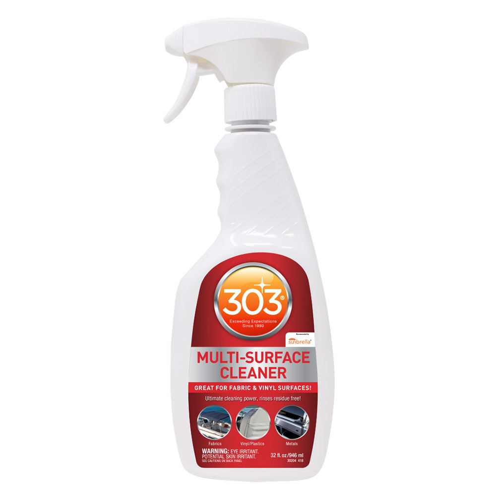 303 Multi-Surface Cleaner in a 32oz bottle, suitable for cleaning various surfaces with a clear, easy-to-use spray bottle.