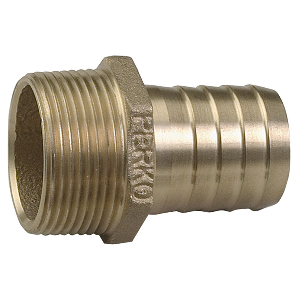 Perko 1" Pipe To Hose Adapter Straight Bronze MADE IN THE USA