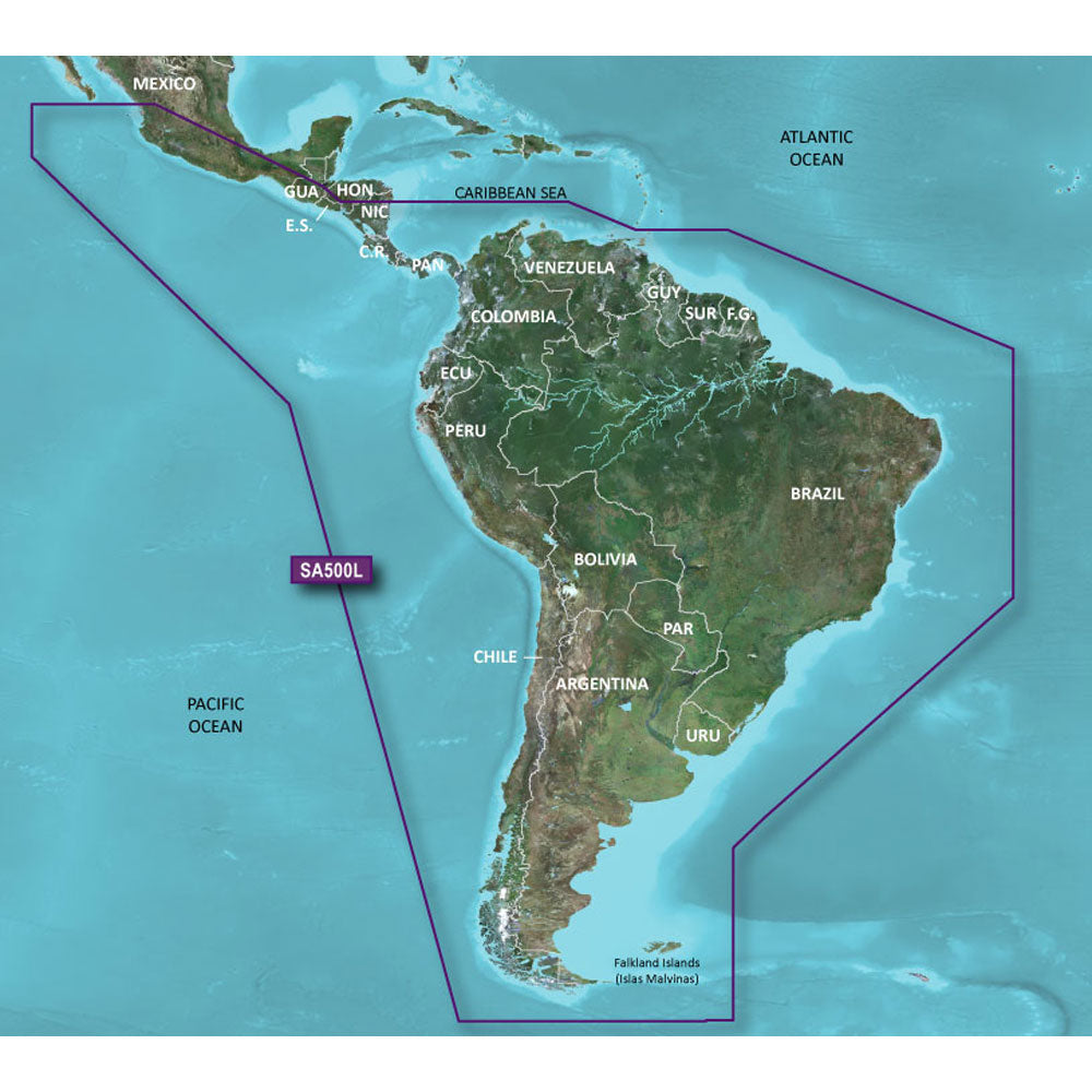 Garmin BlueChart g3 HD - HXSA600X - South America - microSD/SD