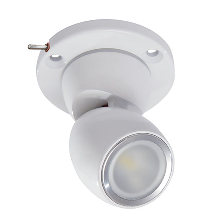 Lumitec GAI2 White Dimming, Blue/Red Non-Dimming - Heavy-Duty Base w/Built-In Switch - White Housing