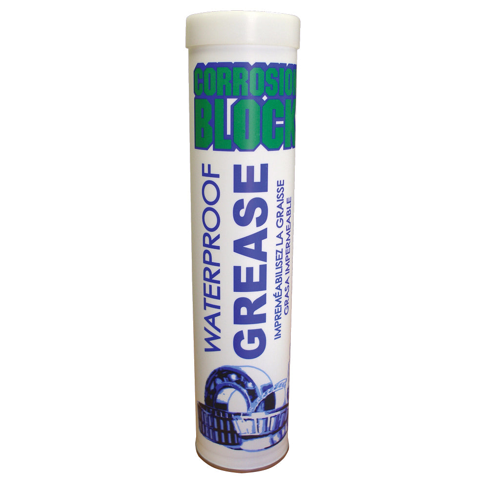 Corrosion Block High Performance Waterproof Grease - 14oz Cartridge - Non-Hazmat, Non-Flammable  Non-Toxic