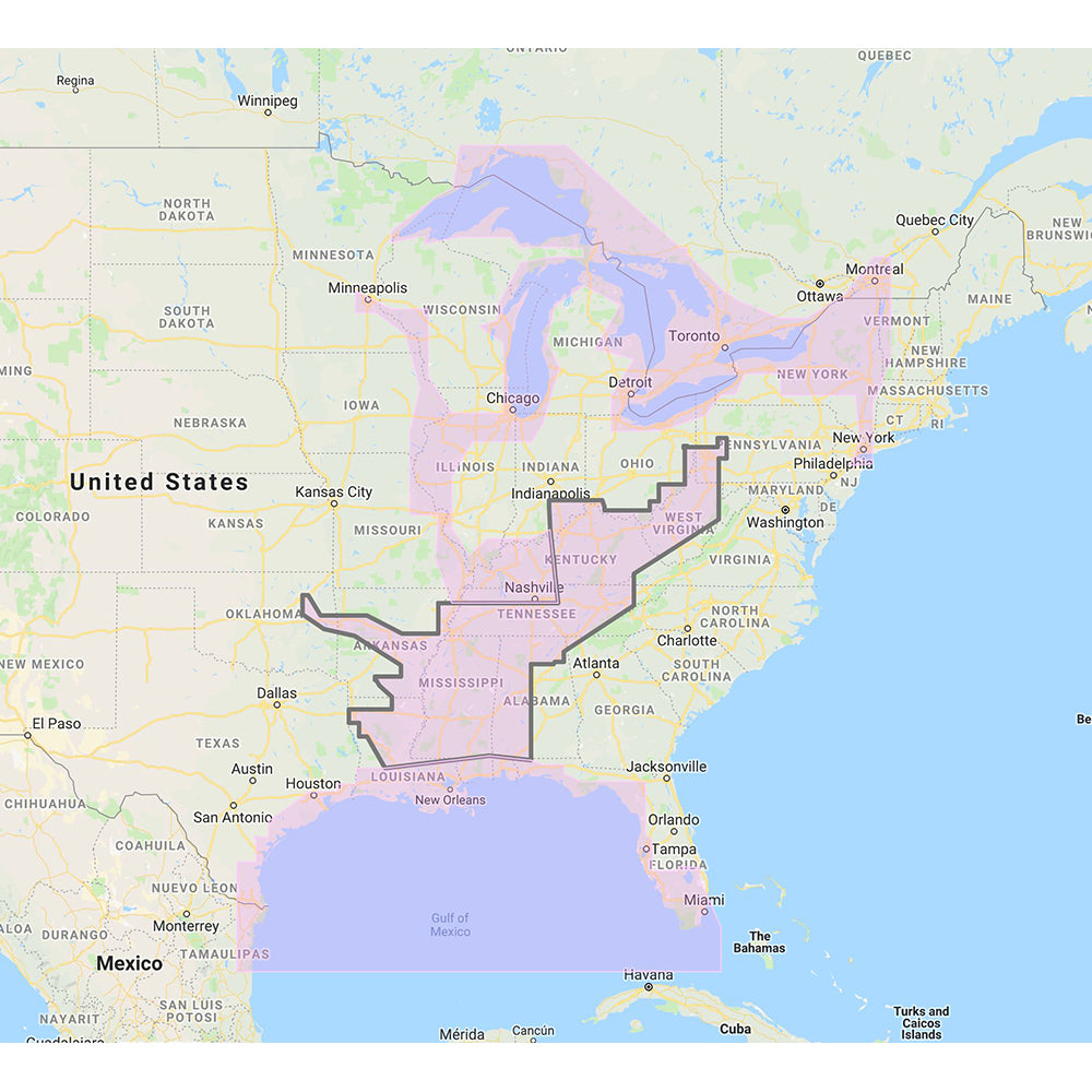 Furuno Gulf of Mexico, Great Lakes  Rivers - Vector Chart  Standard Resolution Satellite Photos f/Part of the Great Lakes - Unlock Code