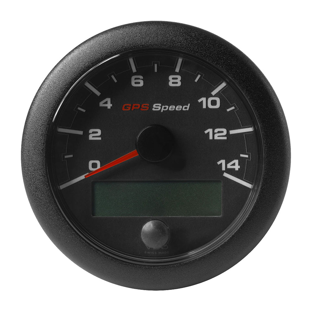 Veratron 3-3/8" (85mm) OceanLink GPS Speedometer - Black Dial  Bezel (0-14 K/MPH/KMH)