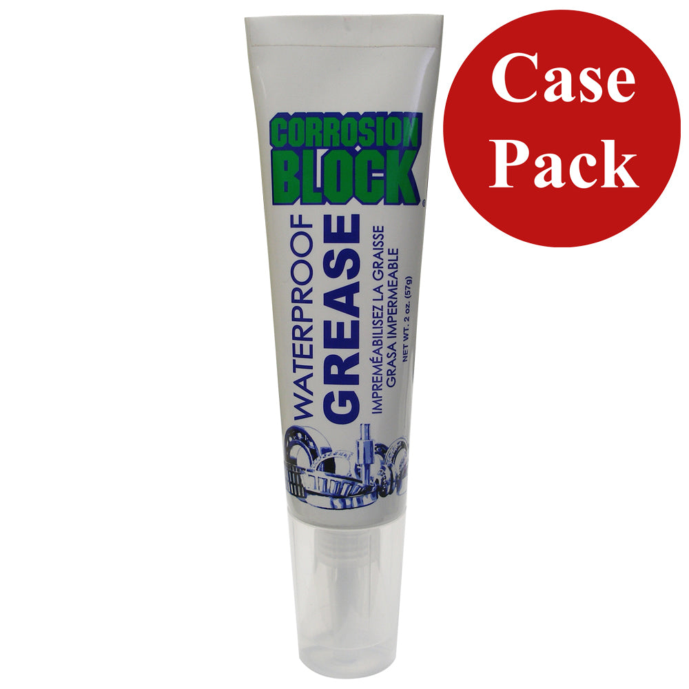 Corrosion Block High Performance Waterproof Grease - 2oz Tube - Non-Hazmat, Non-Flammable  Non-Toxic *Case of 24*