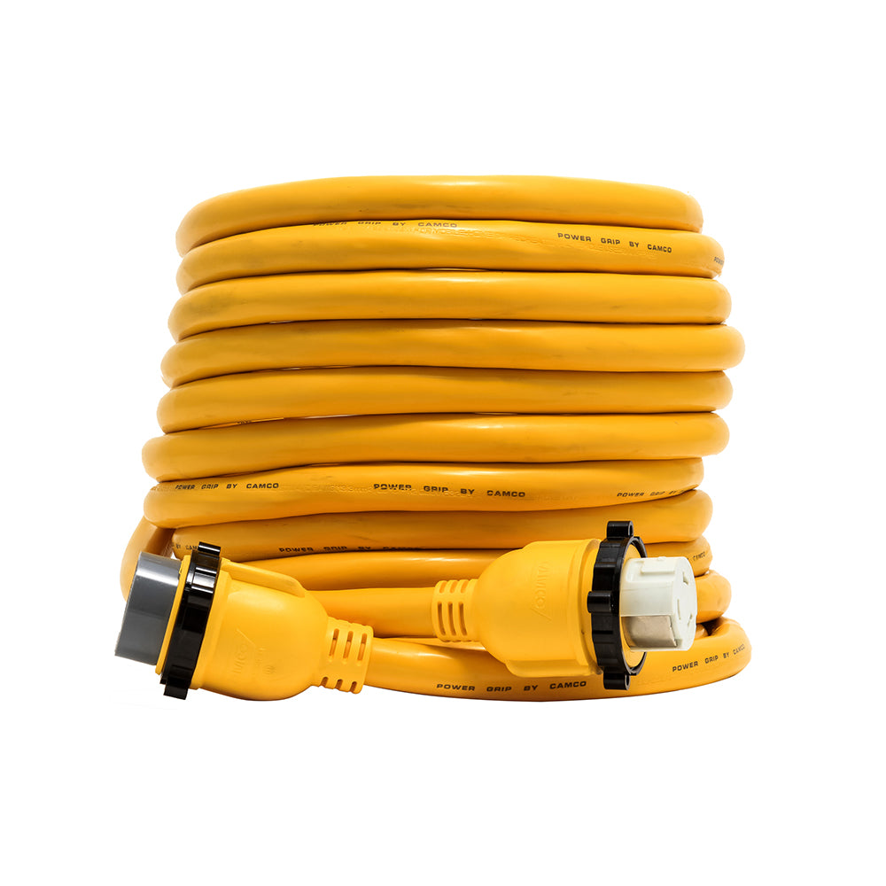 Camco 50 Amp Power Grip Marine Extension Cord - 50 M-Locking/F-Locking Adapter