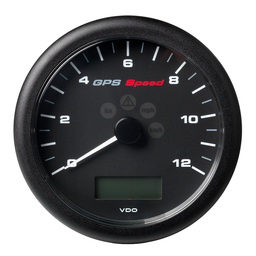 Veratron 4-1/4" (110MM) ViewLine GPS Speedometer 0-12 KNOTS/KMH/MPH - 8 to 16V Black Dial  Bezel