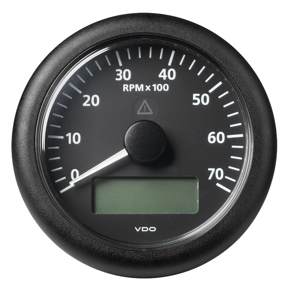 Veratron 3-3/8" (85MM) ViewLine Tachometer w/Multi-Function Display - 0 to 7000 RPM - Black Dial  Bezel
