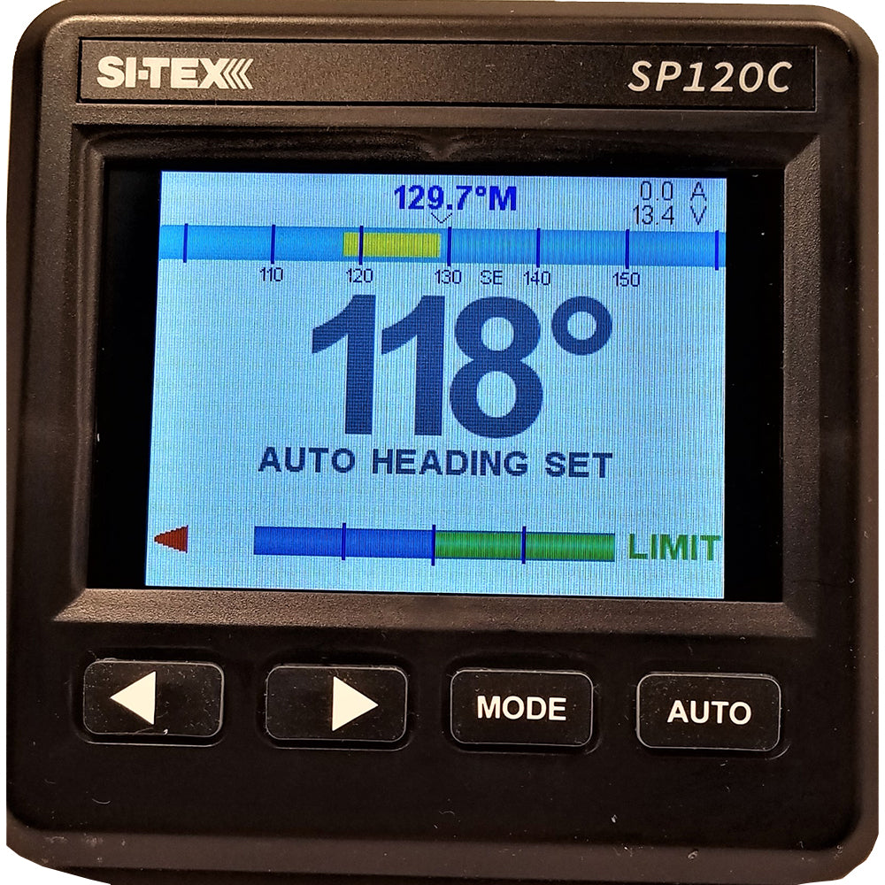 SI-TEX SP-120 Color System w/Rudder Feedback  Type "S" Mechanical Dash Drive