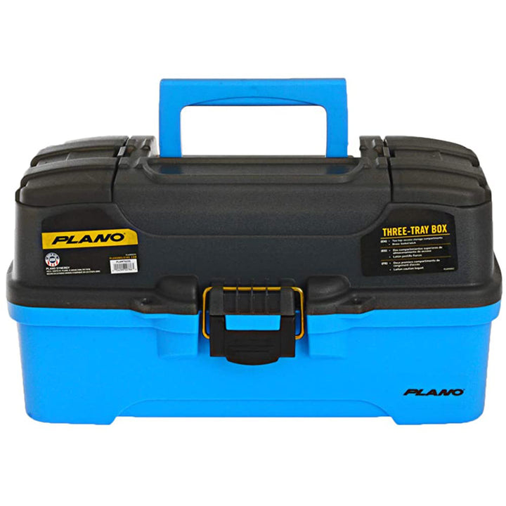 Plano 3-Tray Tackle Box w/Dual Top Access - Smoke  Bright Blue