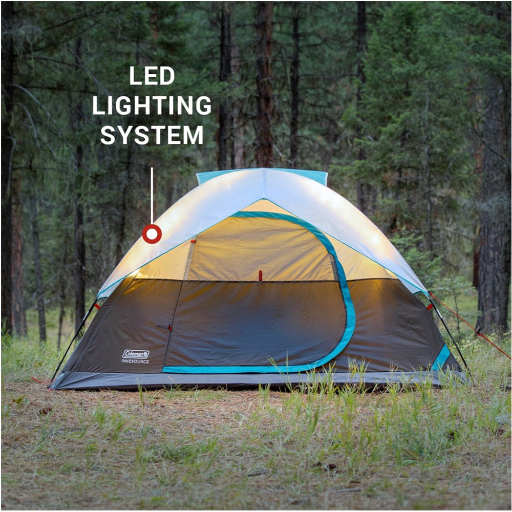 Coleman 4-Person Skydome Camping Tent with LED Lighting