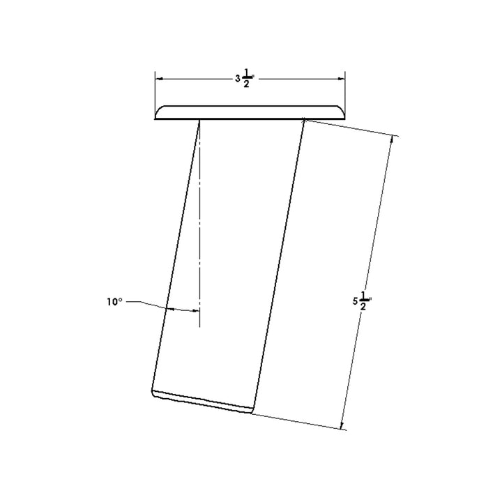 TACO Flush Mount Rod Holder 10 - Deluxe Anodized Finish