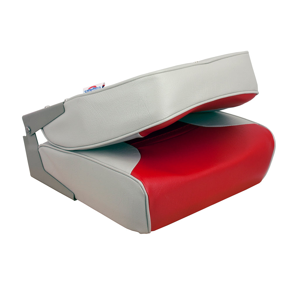 Springfield Economy Multi-Color Folding Seat - Grey/Red