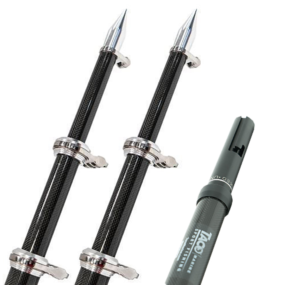 TACO 20 Carbon Fiber Twist  Lock Outrigger Poles f/GS-450, GS-500  GS-1000 Bases - Black