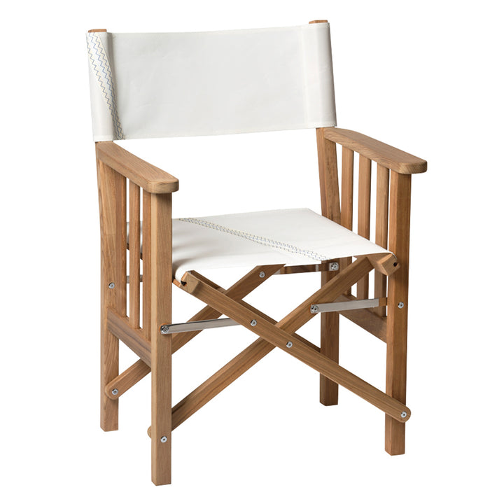 Whitecap Directors Chair II w/Sail Cloth Seating - Teak