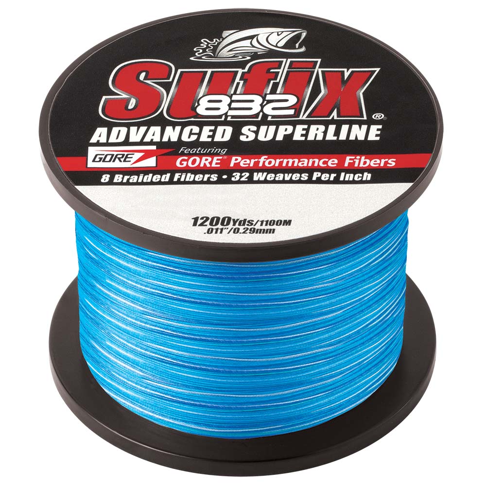 Sufix 832 Advanced Superline Braid - 15lb - Coastal Camo - 1200 yds