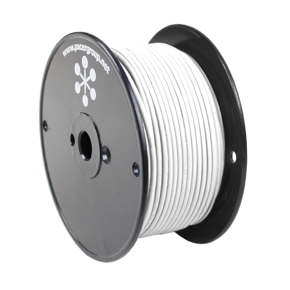 Pacer White 14 AWG Primary Wire - 250