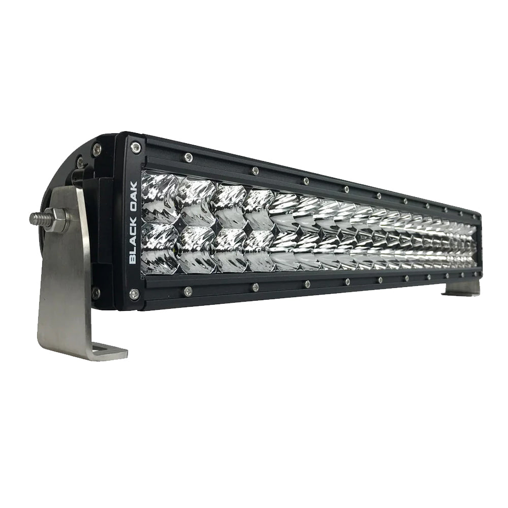 Black Oak Pro Series 3.0 Curved Double Row 20" LED Light Bar - Combo Optics - Black Housing