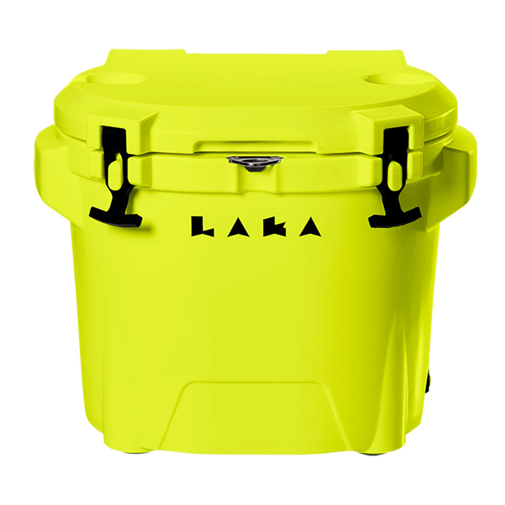 LAKA Coolers 30 Qt Cooler w/Telescoping Handle  Wheels - Yellow
