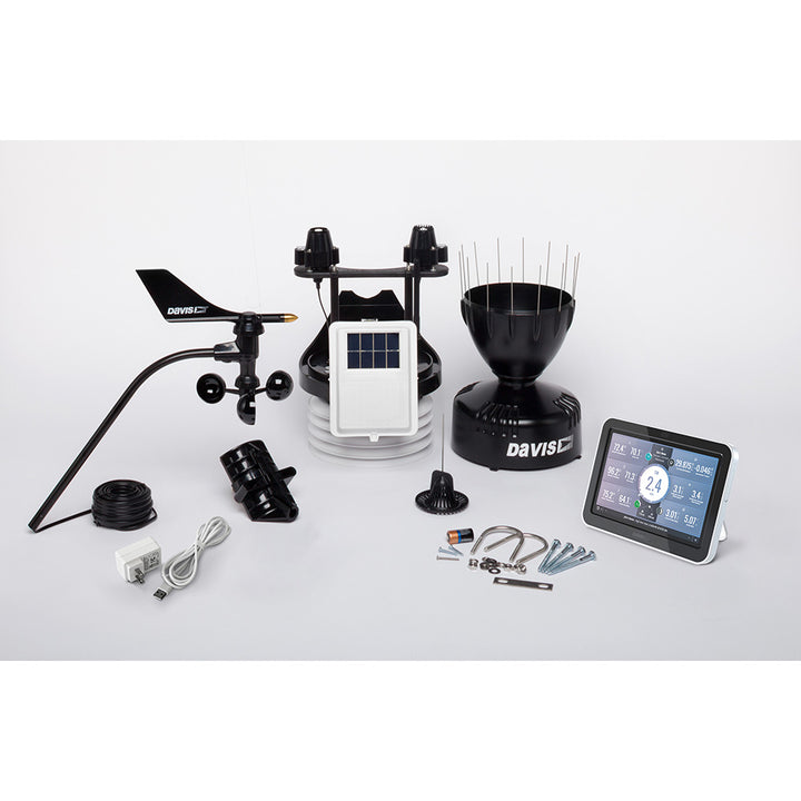 Station météo sans fil Davis Vantage Pro2 Plus avec capteurs de rayonnement solaire UV et console WeatherLink