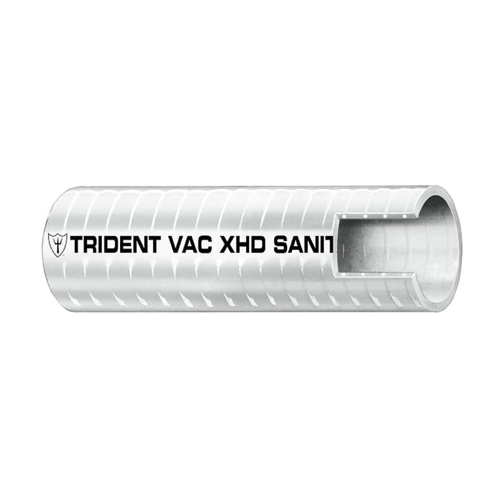 Trident Marine 1" x 50 Box VAC XHD Sanitation Hose - Hard PVC Helix - White