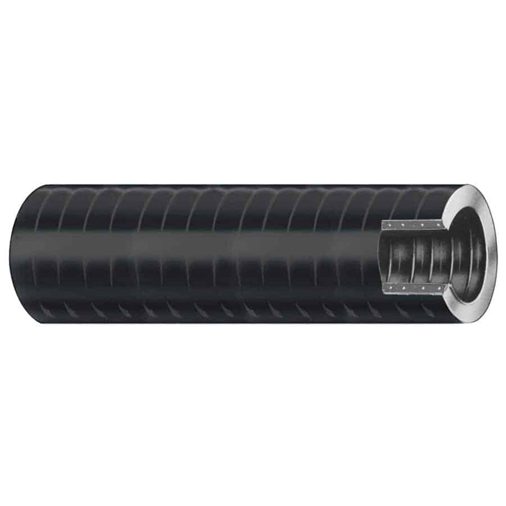 Trident Marine 1-1/8" x 50 VAC XHD Bilge  Live Well Hose - Hard PVC Helix - Black