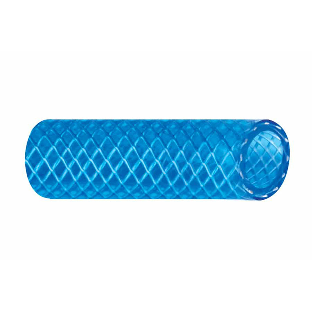 Trident Marine 1/2" x 50 Boxed Reinforced PVC (FDA) Cold Water Feed Line Hose - Drinking Water Safe - Translucent Blue