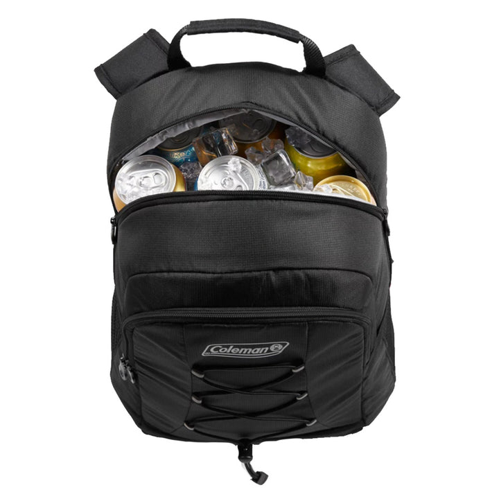 Coleman CHILLER 28-Can Soft-Sided Backpack Cooler - Black