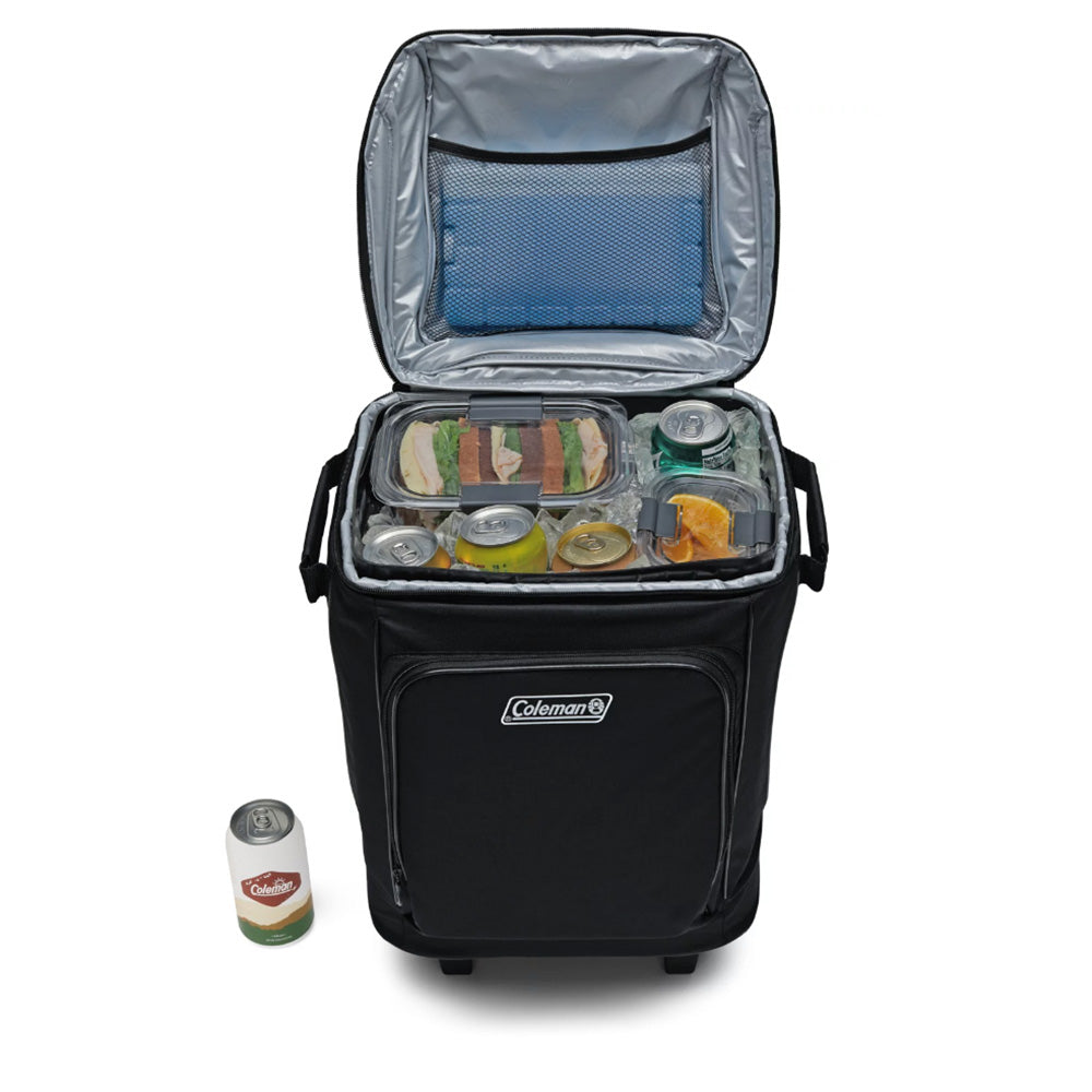 Coleman CHILLER 42-Can Soft-Sided Portable Cooler w/Wheels - Black