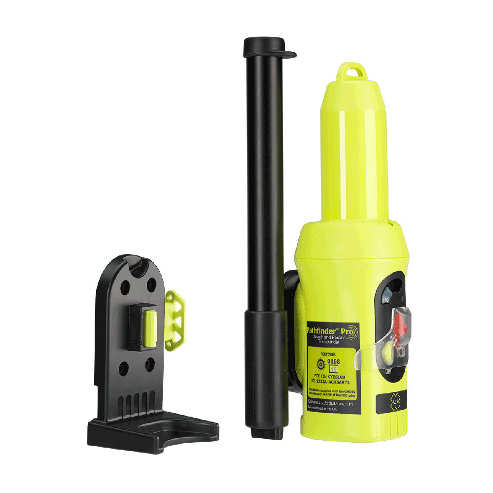ACR Pathfinder PRO SART personal locator beacon from ACR Electronics with display and control buttons visible.