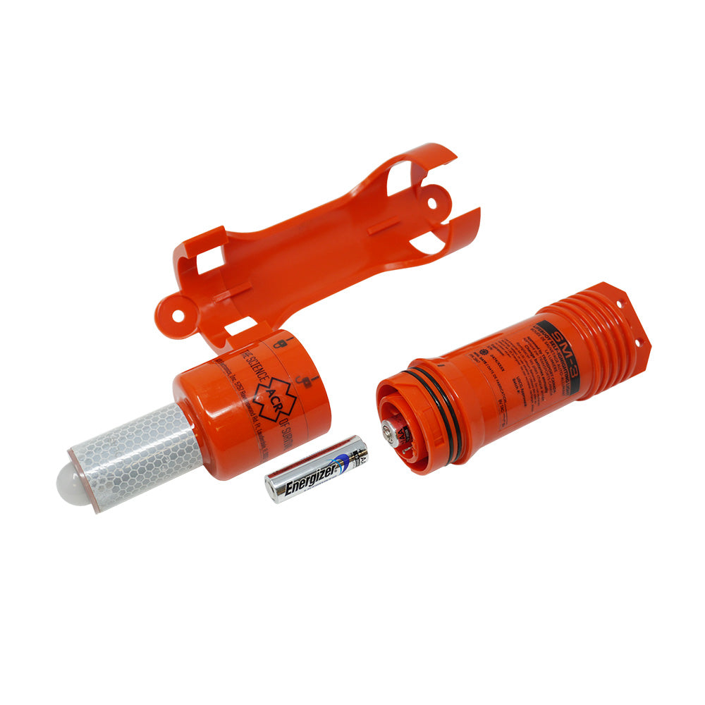 ACR Electronics SOLAS Lifebuoy Marker Light, safety light for maritime rescue, with bright illumination and durable design.