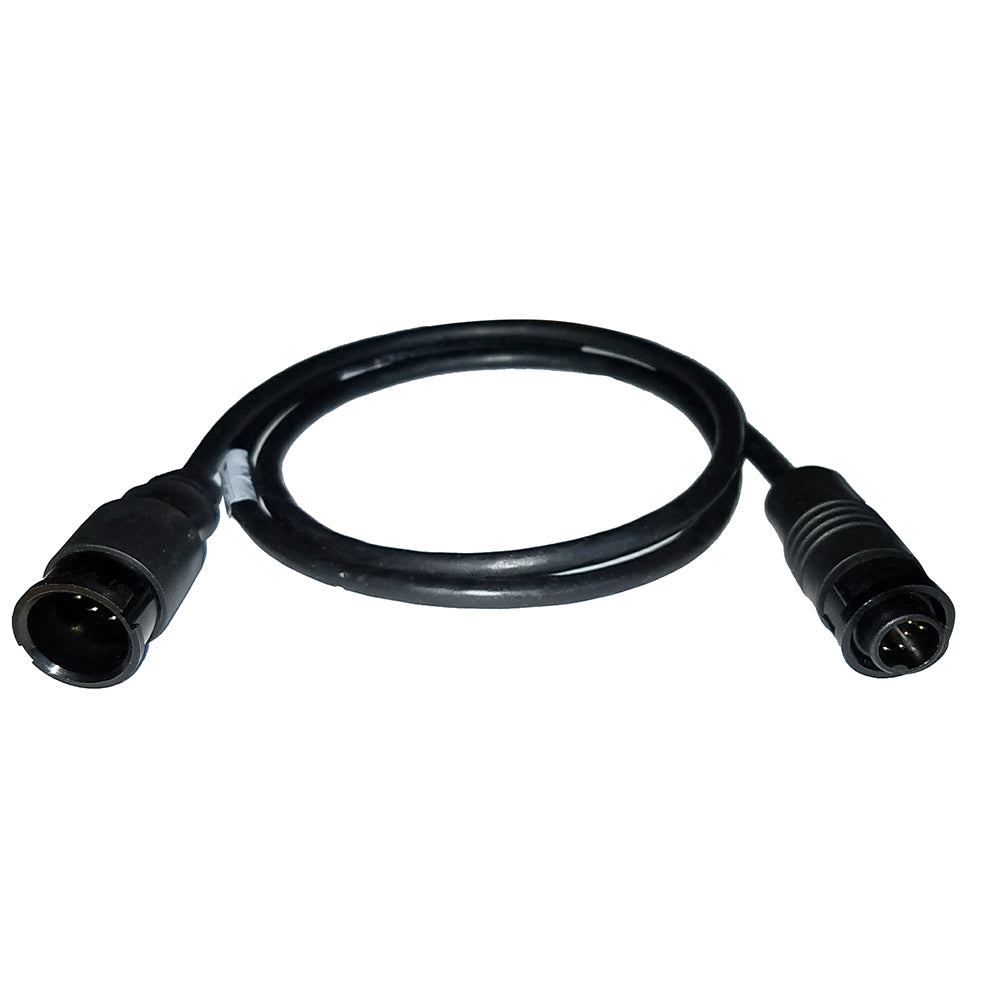 Airmar Navico 9-pin Mix Match Chirp Cable, 1 meter, transducer accessory for marine sonar systems, black cable with connectors
