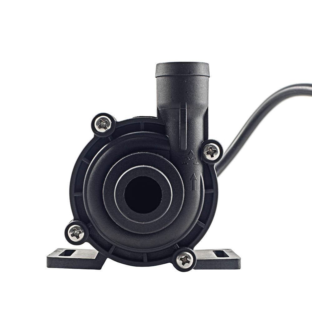 Albin Group DC driven circulation pump with brushless motor, model BL30CM, 12V, compact accessories for fluid circulation systems.