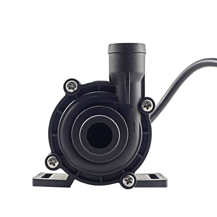 Albin Group DC driven circulation pump with brushless motor, model BL30CM, 12V, compact accessories for fluid circulation systems.