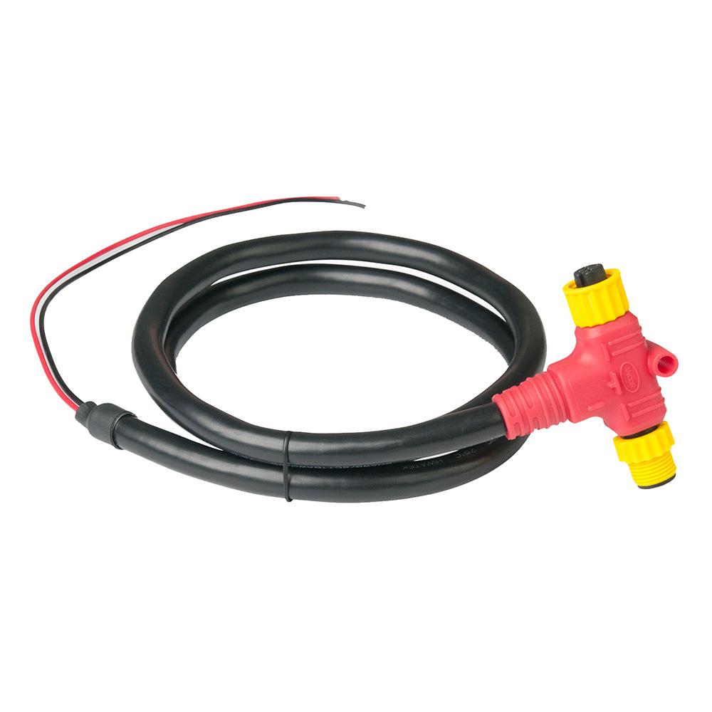 Ancor NMEA 2000 power cable with tee, 1 meter length, used for marine electronics and NMEA 2000 network connections
