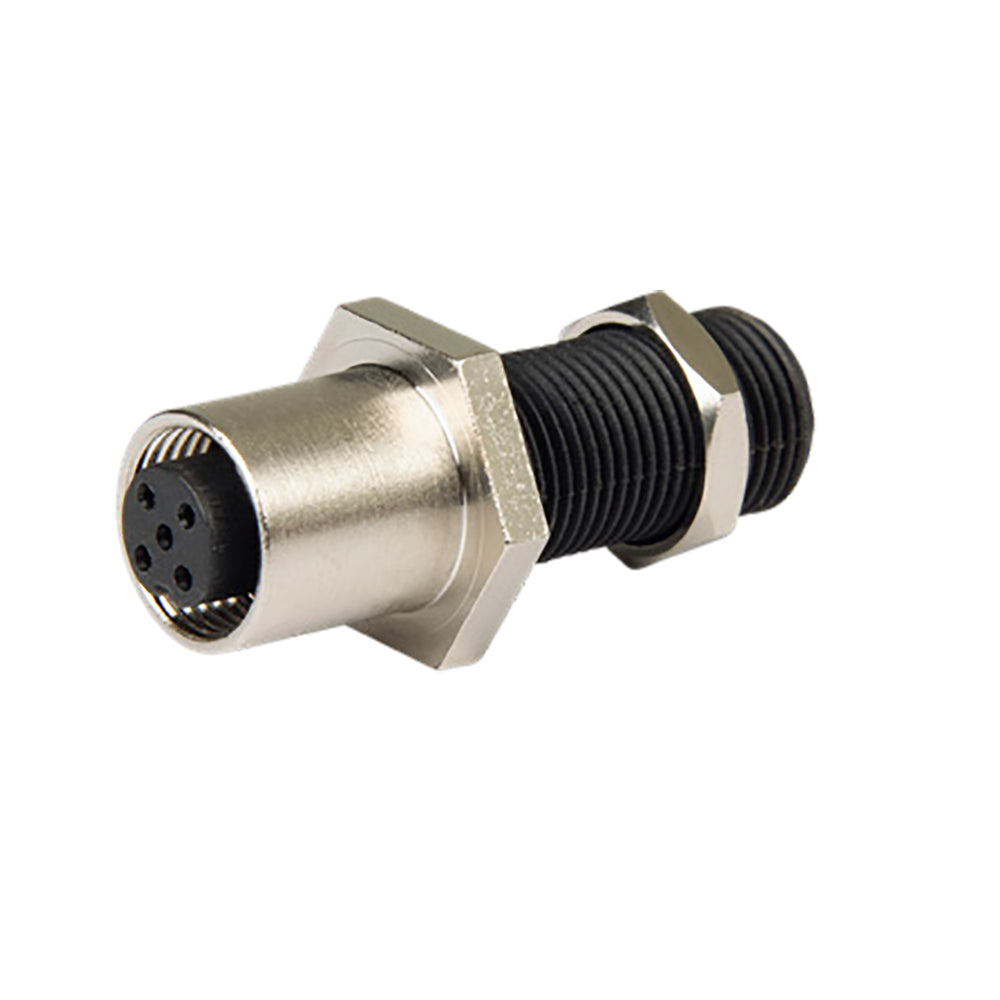 Ancor NMEA 2000 through bulkhead adaptor for marine NMEA cables and sensors, durable marine-grade connector for boat wiring.