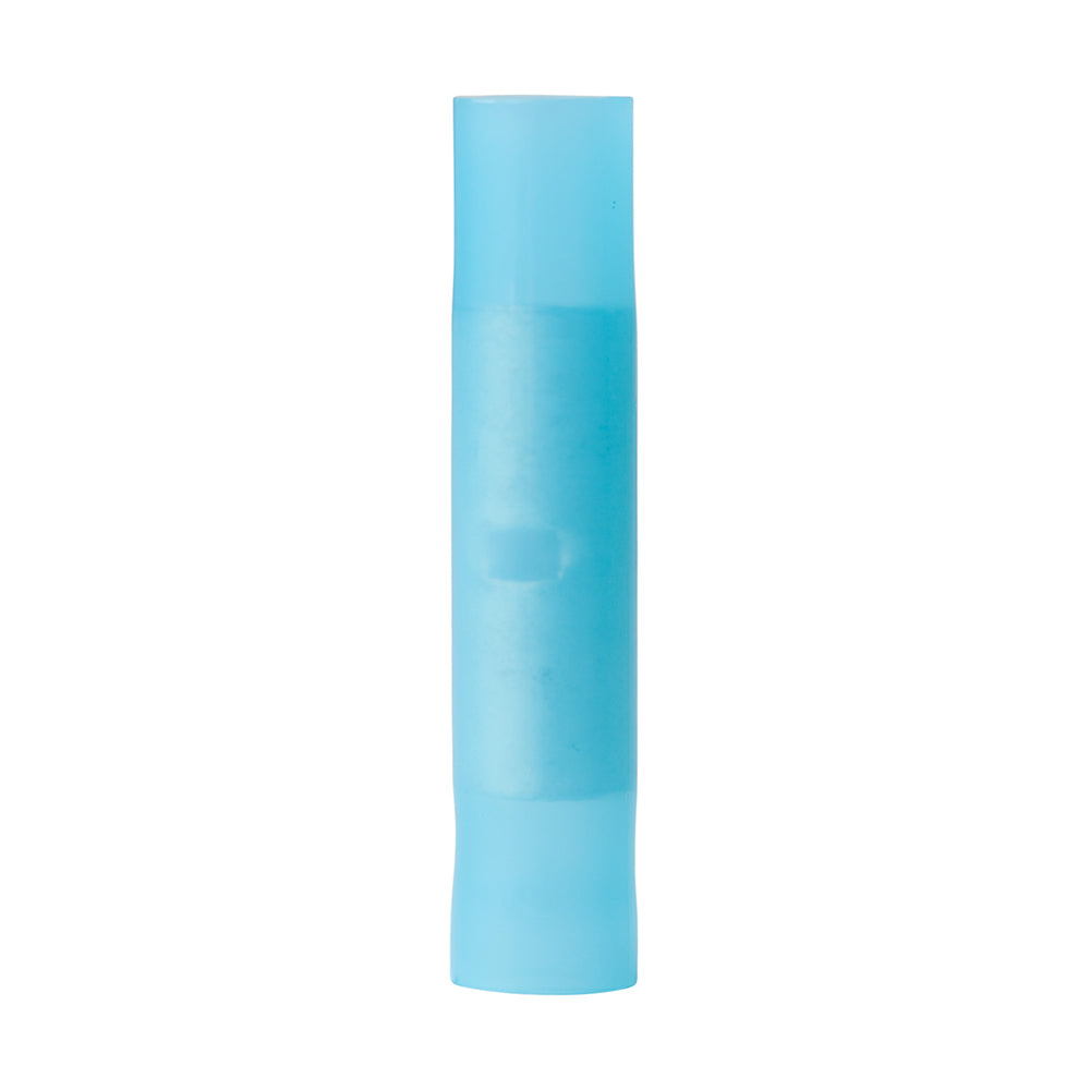 Ancor 16-14 AWG nylon single crimp butt connector terminals, 100-pack, for electrical wiring and cable connections.