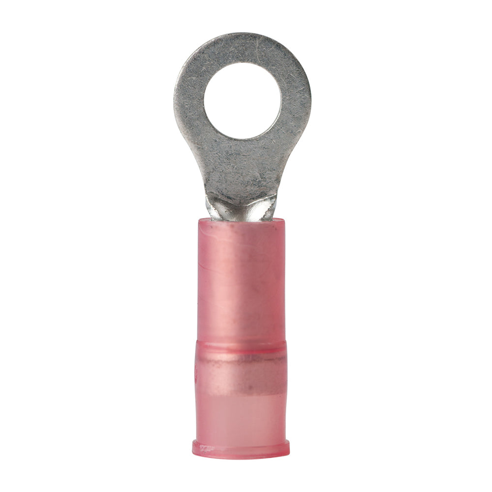 Ancor 22-18 AWG #8 nylon ring terminal pack showing insulated ring terminals for electrical wiring connections.