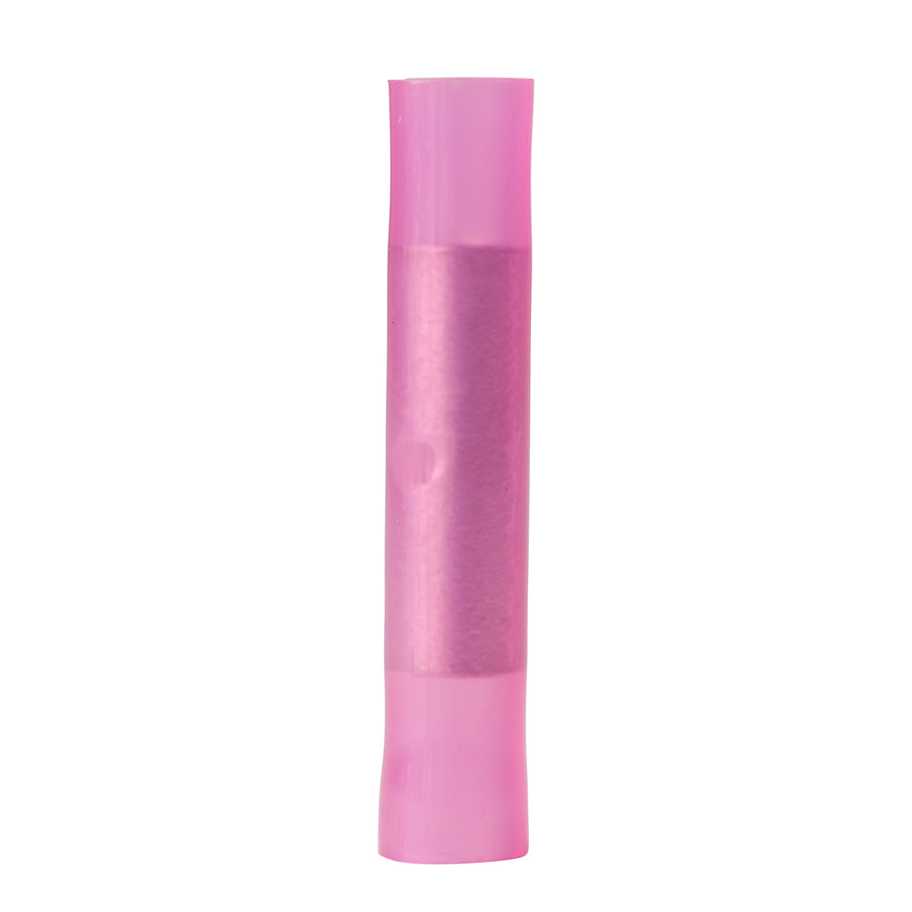 Ancor 22-18 AWG nylon single crimp butt connector, set of 100 terminals for electrical wiring and connections.