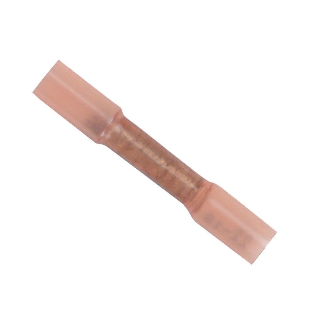 Ancor 22-18 heatshrink butt connectors, 25-pack of electrical terminals with shrinkable insulation for secure wire connections