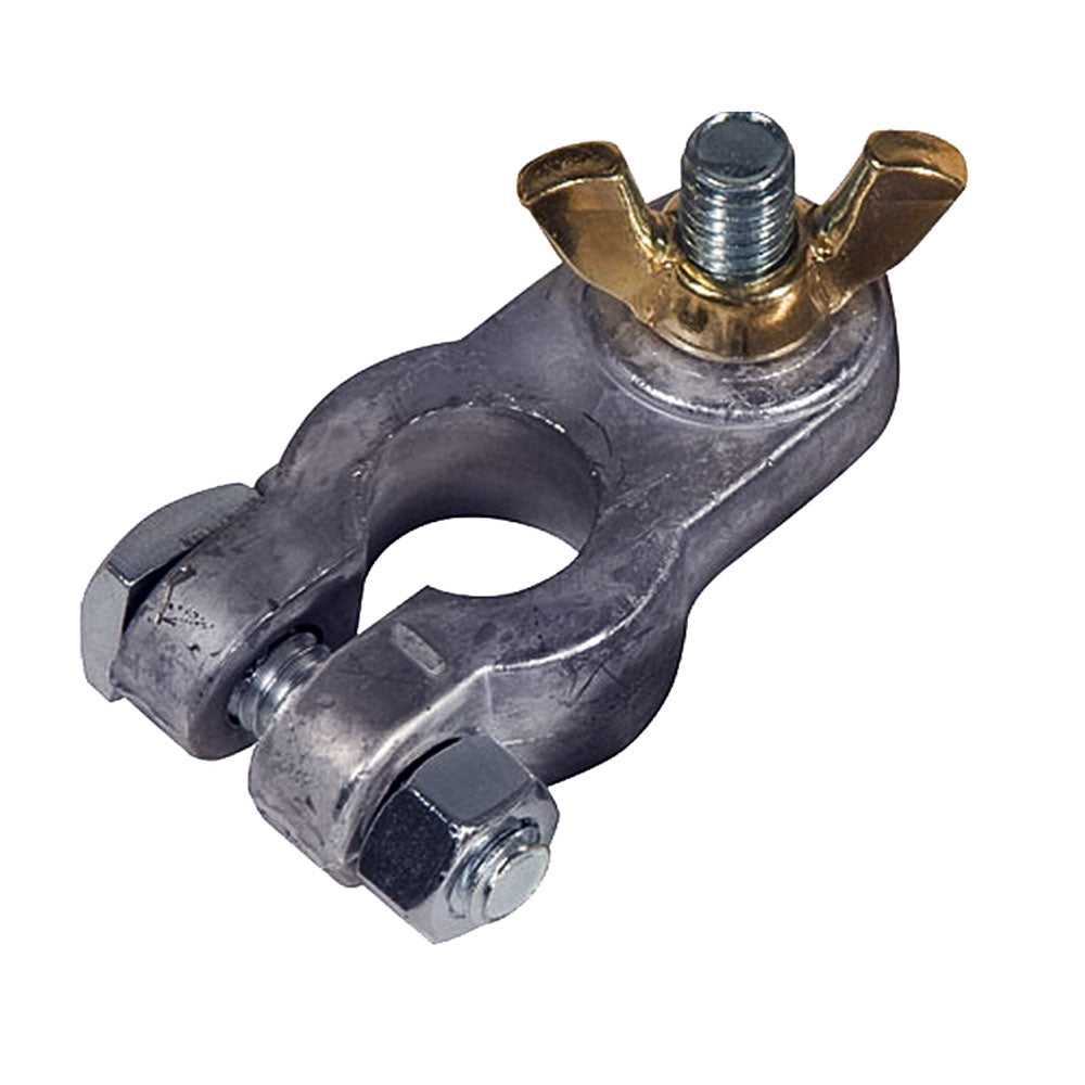 Ancor Lead Battery Terminal with 5/16-inch stud, negative terminal for vehicle batteries, made of durable lead material.
