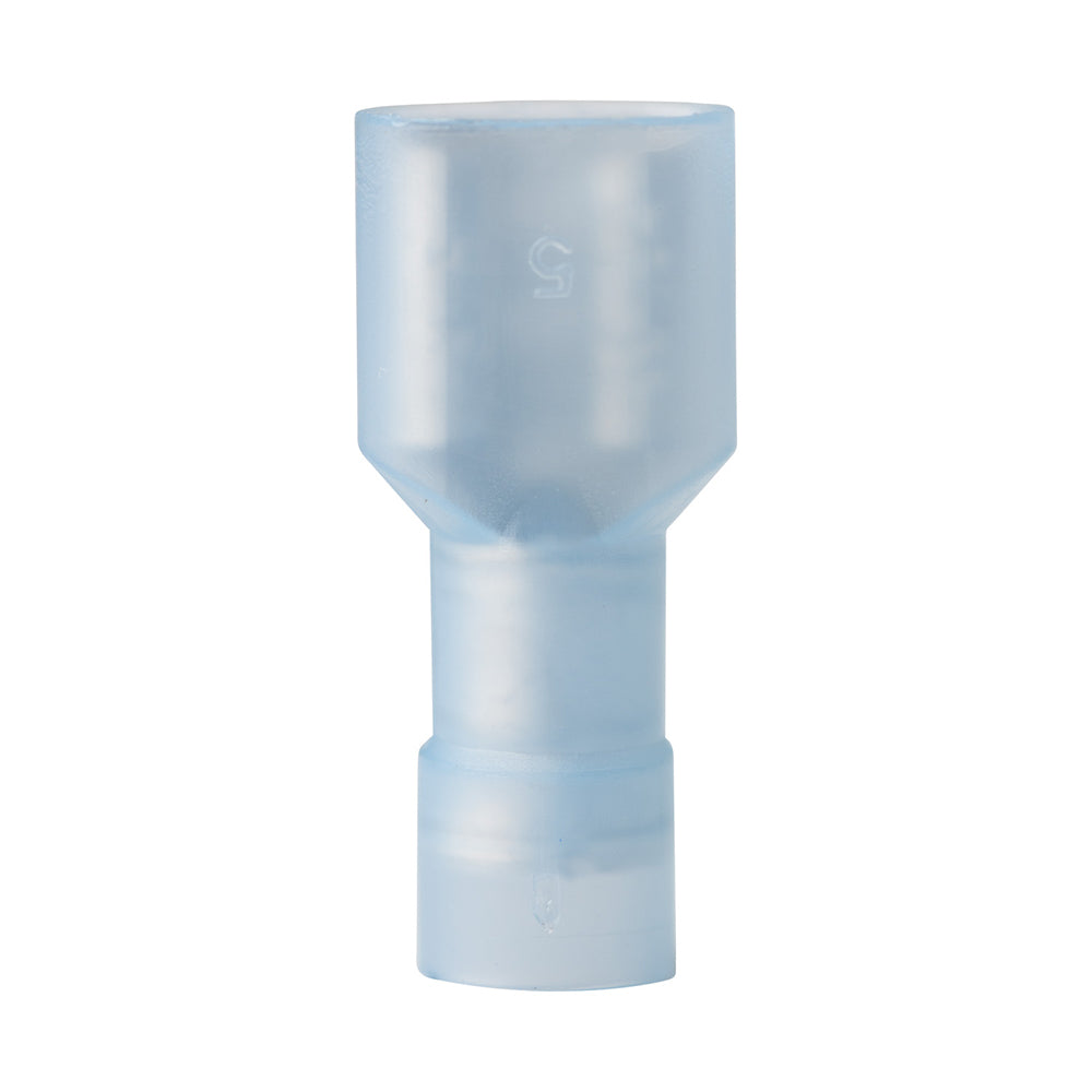 Ancor nylon fully insulated female disconnect terminals, 16-14 gauge, 25-piece set, ideal for electrical wiring connections.